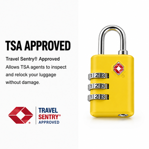 <span class=keywords><strong>Cadenas</strong></span> de voyage ergonomique à coque incurvée, <span class=keywords><strong>3</strong></span> <span class=keywords><strong>chiffres</strong></span>, code TSA007, avec trou pour clé maîtresse, <span class=keywords><strong>cadenas</strong></span> de sécurité à cadran - Product Image 3