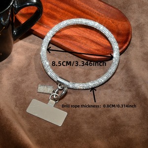 Европейский американский модный брелок со стразами для телефона, ремешок 8,5 см, длина, производитель Шанхая, оптовая продажа, Заводская цепочка - Product Image 2