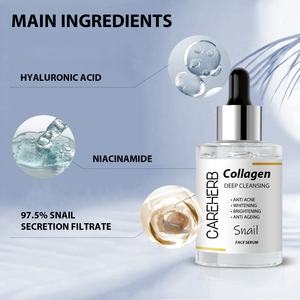 Cosmético Halal Coreano para el Acné, Antienvejecimiento, Blanqueador, Iluminador, Niacinamida, Colágeno, Suero Facial de Caracol para Aclarar la Piel - Product Image 5