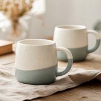 Life-Word personnalisé en gros de haute qualité cadeau nordique Souvenir poignée ronde en céramique lait tasse à café tasse en poterie tasses en céramique