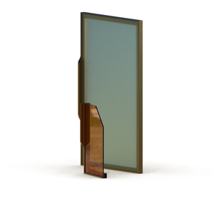 Perfil de Aleación de Aluminio Serie 6000 para Puerta de Gabinete, Extrusión de Aluminio con Mecanizado CNC y Panel de Vidrio - Product Image 3