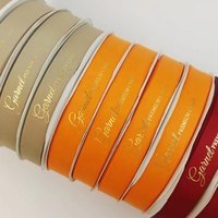 Cinta de Algodón Satinado Grosgrain con Logotipo de Marca Personalizado, Impresión en Serigrafía 3D, Colorida y de Alta Tenacidad