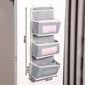 Organisateur de placard suspendu 107 cm, étagère murale avec 5 poches pour solution de rangement de vêtements de chambre à coucher - Product Image 2