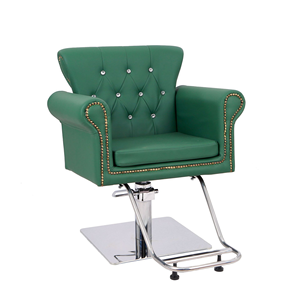 Silla de peluquería con base de acero inoxidable, lavabo y reposapiés de acero inoxidable para silla de corte de pelo con altura ajustable - Product Image 2