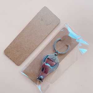 Porte-clés en carton kraft épais avec trou de suspension <span class=keywords><strong>pour</strong></span> porte-clés faits main – Vente en gros - Product Image 5