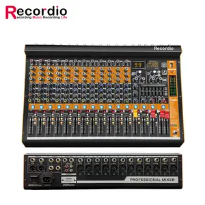 GAX-MV12 profesional Mixing Console Dual 7 Band Equalizer dengan Mute Switch untuk setiap Channel