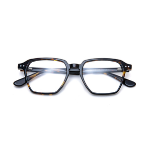 Itália Designer Square Hand Made Profissional Óculos redondos Japonês Handmade Italian Frame Mix Acetate Optical Glasses