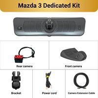 Caméra de tableau de bord pour Mazda 3 H10 Pro avec streaming, rétroviseur 2K 9,2 pouces, double objectif avant et arrière, WiFi, certifiée CE FCC, compatible OEM