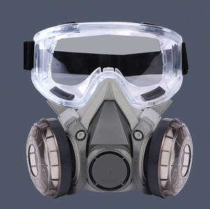 Demi-masques respiratoires chimiques certifiés CE avec filtre à charbon actif lavable pour peinture, pour les travailleurs de la construction et le bricolage - Product Image 2