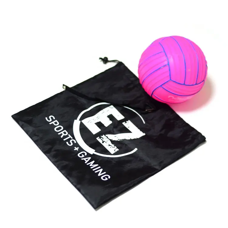 Bolsa con cordón de poliéster liso con logotipo personalizado bolsa de regalo de nailon ecológica bolsa con cordón