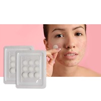 Patch anti-acné microcristallin HODAF - Tailles personnalisables, patch invisible, absorption rapide, solution de soin de la peau pour le contrôle quotidien du sébum.