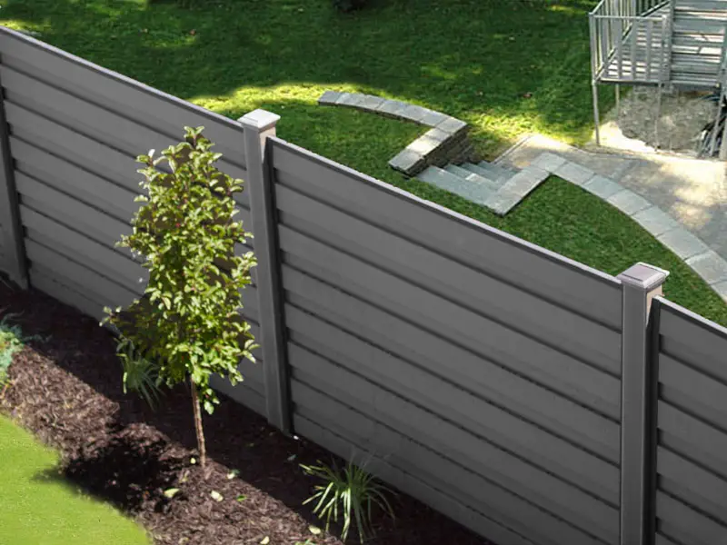 Valla de Wpc compuesta de plástico y madera, paneles de valla de jardín para el hogar, mejor que la valla de Wpc de vinilo