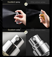 Meilleure vente bouteille de parfum unique flocage bouteilles de parfum en verre noir 30ML 50ML 100ML bouteille de parfum unique avec boîte