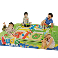Jeu d'échecs éducatif géant avec tapis, jeu de Ludo extra large, tapis électronique pour pique-nique en plein air, pièces en plastique