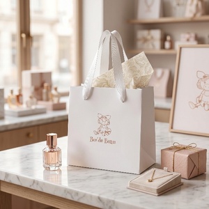 Sacs en papier personnalisés, emballage OEM ODM, fabricant direct d'usine pour la vente au détail, sacs en papier kraft, emballage écologique de marque - Product Image 2