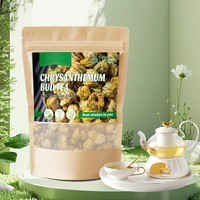 Té de Crisantemo en Hojas Sueltas, Té en Bolsitas para el Bienestar Diario, Té Floral Herbal Natural con Capullos Frescos Recogidos a Mano