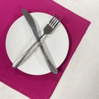 Napperon de table moderne imprimé en coton entier, jetable, lavable, écologique, avec logo personnalisé