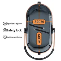 Animal de compagnie pliable léger pour poussette de chien chat 20L Oxford matériel pour une utilisation en extérieur 3mm d'épaisseur