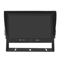 Moniteur portable 4 canaux 10,1 pouces avec caméra, garantie 1 an, DVR de voiture 12V, GPS, ADAS, DMS, BSD, 4G, WIFI, sous Linux, carte SD 1 To