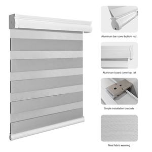 स्वचालित मोटर विंडो शेड वाटरप्रूफ ज़ेबरा अंधा मैनुअल नियंत्रण कपड़े सनस्क्रीन अंतर्निहित स्थापना इलेक्ट्रिक सादा - Product Image 3