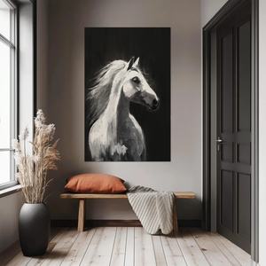 Peintures décoratives personnalisées en gros pour la maison, tableaux d'animaux réalistes peints à la main à l'huile sur toile, art mural pour salon et couloir - Product Image 3