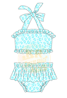 Venta al por mayor de moda de 2 piezas niño niña traje de baño estampado floral traje de baño para el verano ropa de playa niños Bikini traje de baño deportivo