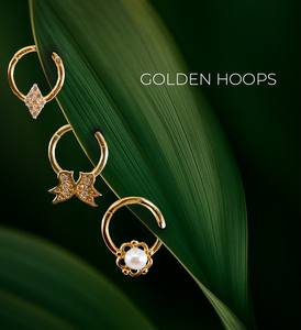 Pendiente de Aro <span class=keywords><strong>Plegable</strong></span> con Bisagra, Chapado en Titanio F136 PVD, Segmento de Cartílago, Septum, Clicker, Piercing para la Nariz - Product Image 2