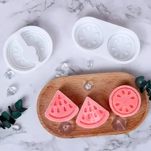 Sương chu khuôn dưa hấu thạch Silicone khuôn băng thạch sô cô la nướng Silicone khuôn