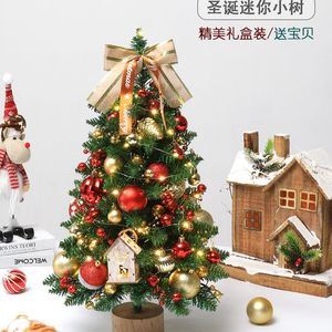 Dropshipping Shopify <b>Mini</b> <b>Christmas</b> <b>Tree</b> Tabletop Decor Set With Iron Stand For Home Hotel Window Display - Product Image 2