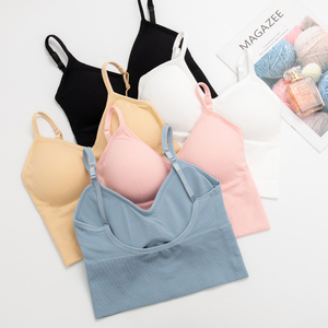 <span class=keywords><strong>Reggiseno</strong></span> Sportivo da Donna Senza Schienale a Forma di U, Canotta Sexy con Imbottitura Rimovibile, Top da Yoga Senza Ferretto - Product Image 4