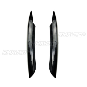 2Pcs Carbon Material Car Headlights Eyebrow Eyelids Trim Cover 2010-2014 Volkswagen Passat B7 <b>Bumper</b> Type Car <b>Stickers</b> - Product Image 3