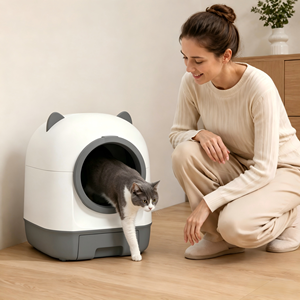 Caja de Arena Autolimpiable para Gatos, Automática, Inteligente, Segura y Silenciosa, para Familias con Varios Gatos y Dueños de Mascotas Ocupados - Product Image 1