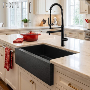 Évier de cuisine commercial en acier inoxydable 304 fait main, à cuve unique, surface brossée, design moderne, avec robinet certifié CUPC - Product Image 5