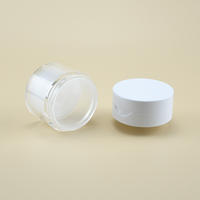 Flacon vide de 50 ml sans air, à pompe, avec bouchon à clapet, pour crème cosmétique et soins de la peau