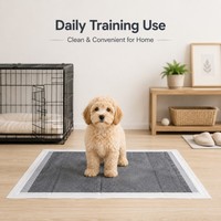 Almohadillas de Entrenamiento para Perros, Personalizadas con Marca Privada, de Bambú, Impermeables, Ecológicas, Súper Absorbentes y Desechables