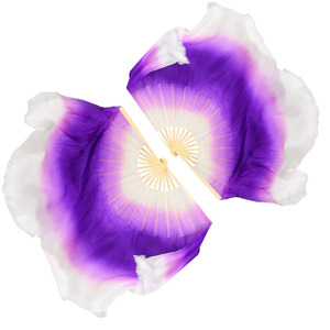 Éventails en soie et bambou à 2 couches pour spectacle de <span class=keywords><strong>danse</strong></span> orientale pour adultes - Product Image 6