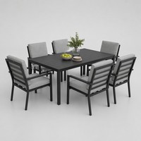 Ensemble de canapés modernes pour l'extérieur, chaise de loisirs, meubles de luxe en teck pour patio, balcon, jardin, imperméable et durable