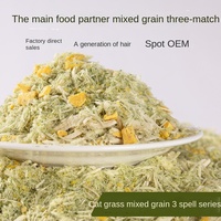 Friandises OEM en gros lyophilisées à base d'herbe à chat, de jaune d'œuf et de fil de poulet, riches en protéines pour chats et chiens de toutes les générations