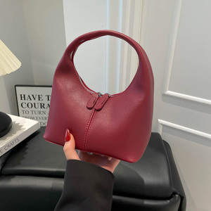 批发设计师品牌时尚女士单肩包 <span class=keywords><strong>2026</strong></span> 新款可爱女式皮革手袋带拉链 - Product Image 3