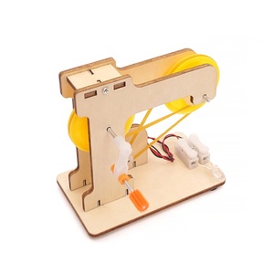 Gỗ Ván Ép Gốc Khoa Học Giáo Dục Tự Làm Đồ Chơi Tay Crank Máy Phát Điện - Product Image 3