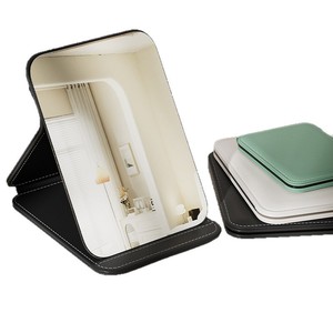 Foldable Makeup Mirror Large Desktop Flip Top Simple Portable Bread Mirror For Student Dormitory - Product Image 2