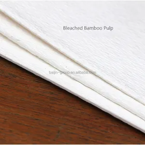 Pulpa de bambú blanqueada de suministro estable de alta calidad para papel de filtro Pasta de madera de sulfato blanqueado