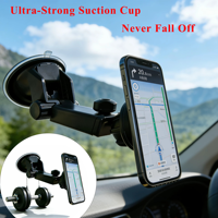 Support de téléphone universel magnétique 3-en-1 pour grille d'aération de voiture avec ventouse télescopique