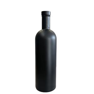 Botellas de Vidrio de 500 ml Fabricadas en China, Botellas Redondas de Vidrio Mate Negro/<span class=keywords><strong>Blanco</strong></span> para Licores y Vodka con Corcho Personalizado - Product Image 2