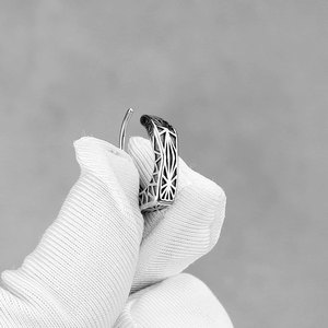 Pendientes de Aro Personalizados de Acero Inoxidable 316L, Elegantes, Impermeables, Estilo Occidental, para Hombre - Product Image 4