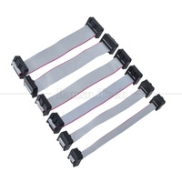 Cable plano IDC personalizado de 6P, 8P, 10P, 14P, 16P, 20P, 26P, 34P, 40P con paso de 1.27mm, 1.0mm, 2.0mm, 2.54mm