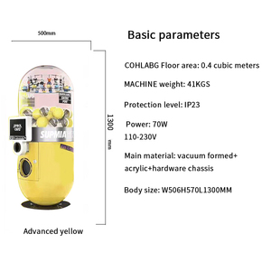Distributore Automatico Commerciale di Capsule Giocattolo Gachapon da 32-45-75-100mm con Funzionamento a Moneta per Centri Commerciali - Product Image 4