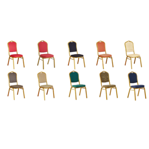 Commercio all'ingrosso mobili a buon mercato struttura in ferro da pranzo sedie in metallo banchetto sedie di nozze per eventi alberghieri - Product Image 6