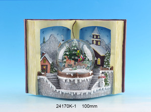 Globo <span class=keywords><strong>de</strong></span> nieve navideño con luz y música, bola <span class=keywords><strong>de</strong></span> cristal grande personalizada, escena <span class=keywords><strong>de</strong></span> Noel Papá, decoración navideña para el hogar - Product Image 4