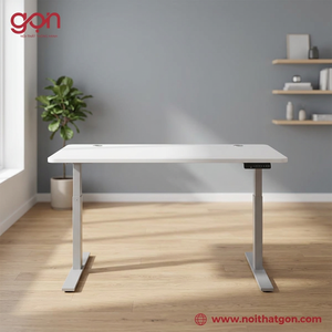 SMARTDESK Home Desk Adjustable White Metal Design 80kg Load Capacity 65-130cm Height Adjustment - Product Image 3